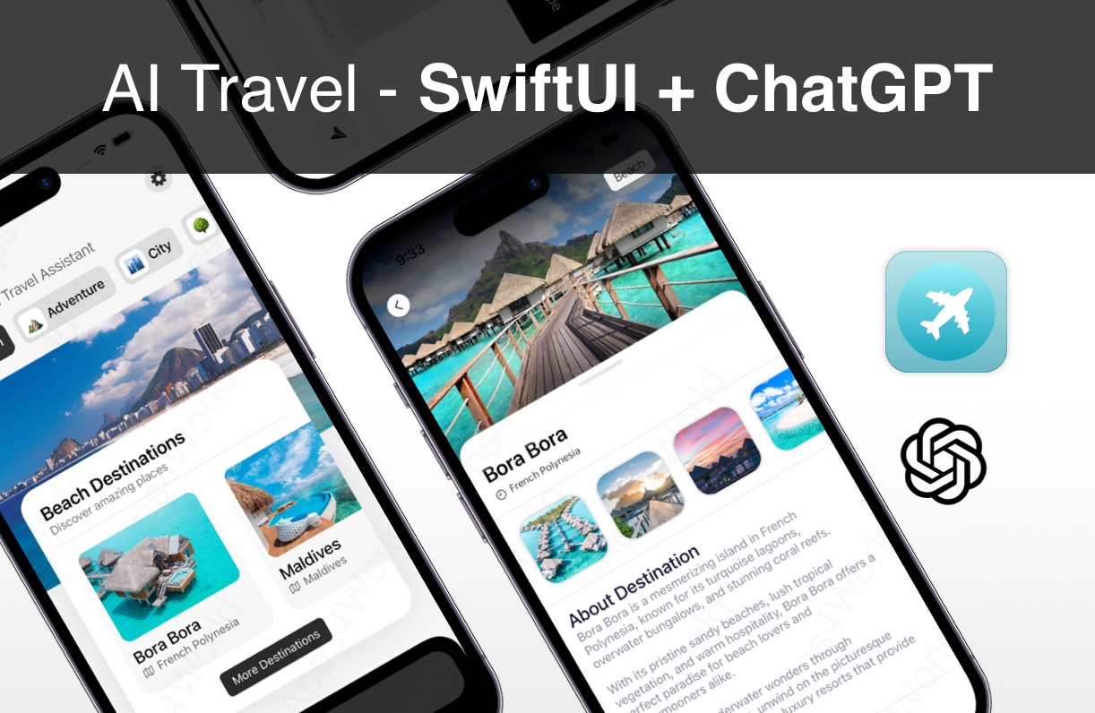 AI Travel iOS app template